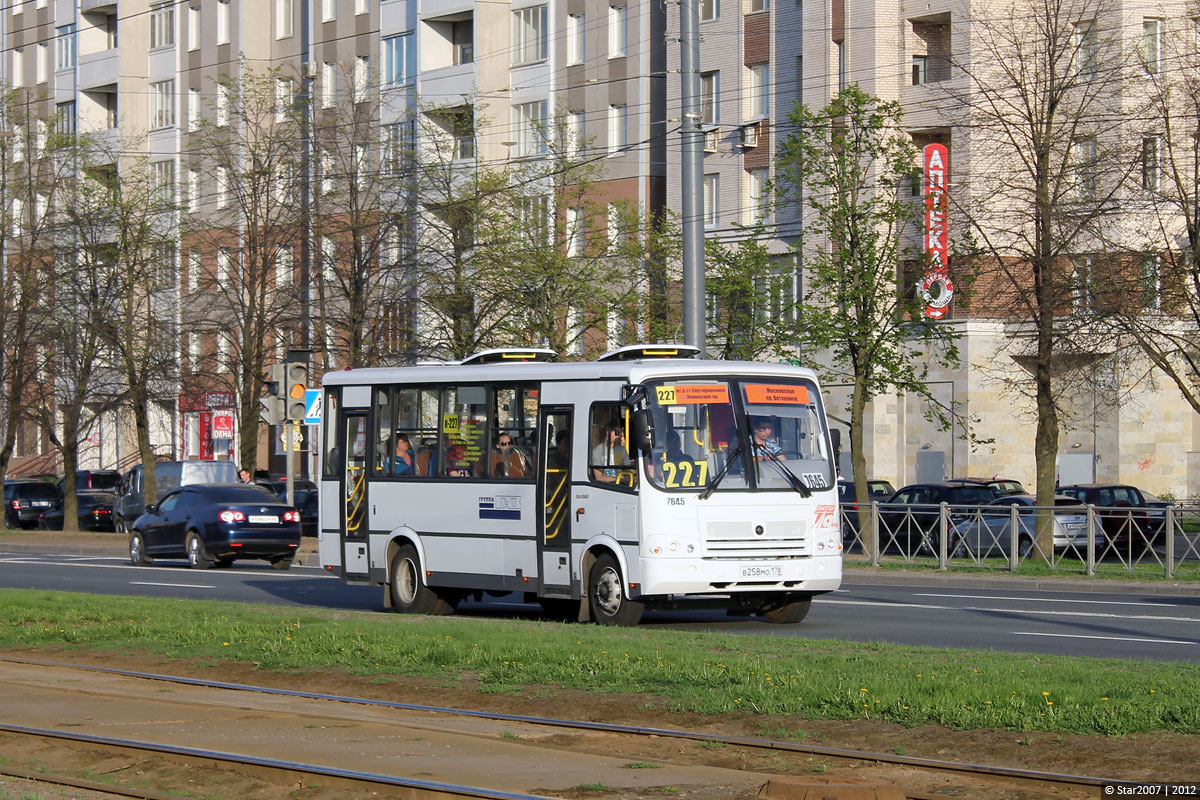 Санкт-Петербург, ПАЗ-320412-05 № 7645