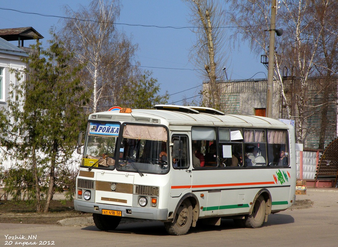 Нижегородская область, ПАЗ-32054 № АТ 418 52