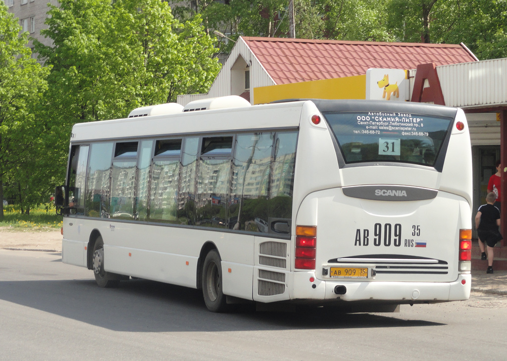 Вологодская область, Scania OmniLink I (Скания-Питер) № АВ 909 35