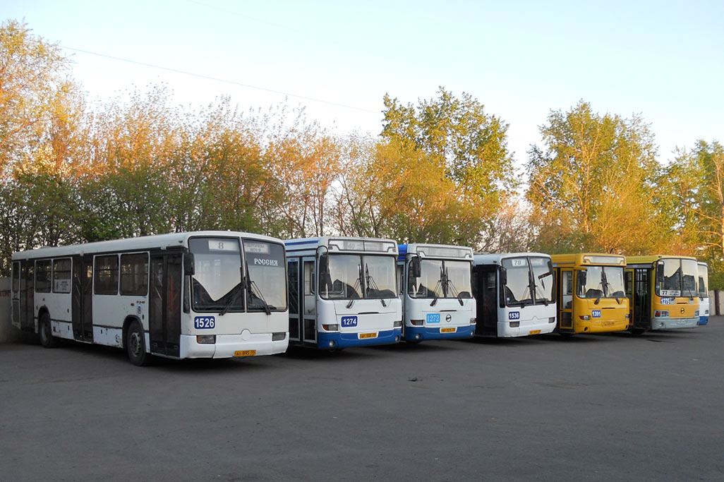 Omsk region, Mercedes-Benz O345 # 1526; Omsk region — Bus depots
