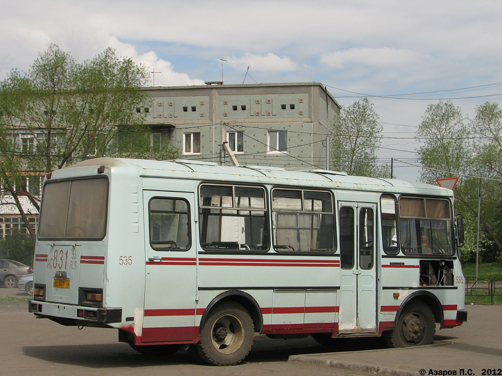 Омская вобласць, ПАЗ-3205-110 № 535