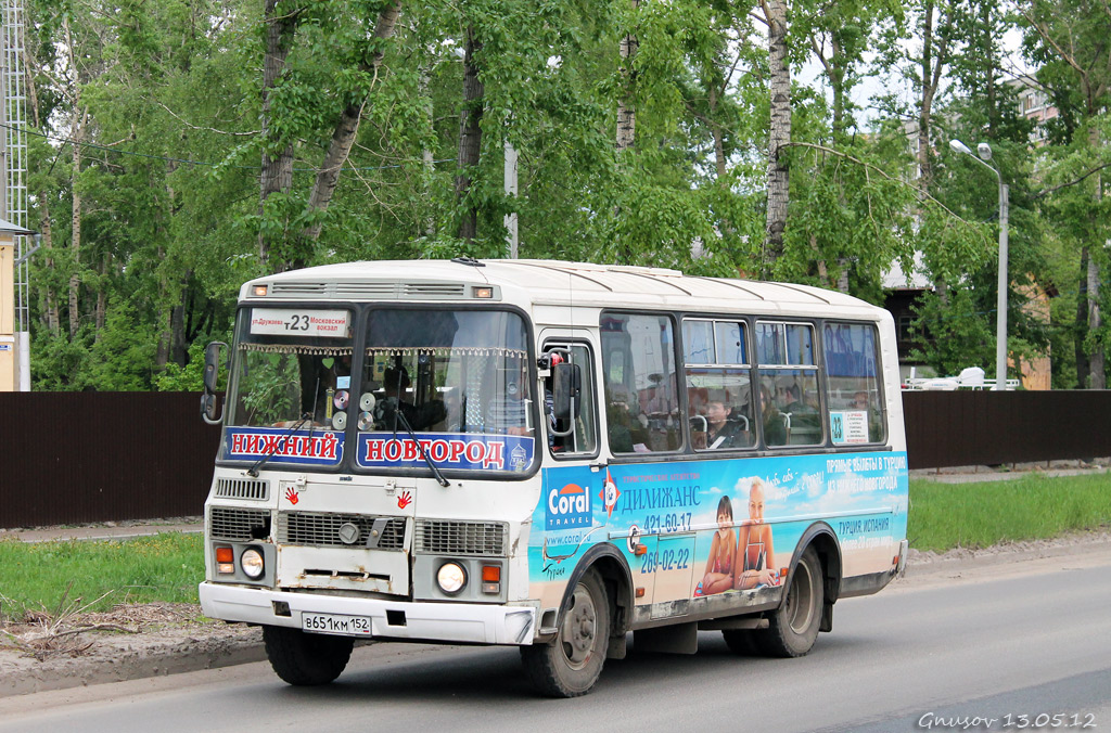 Нижегородская область, ПАЗ-32054 № В 651 КМ 152