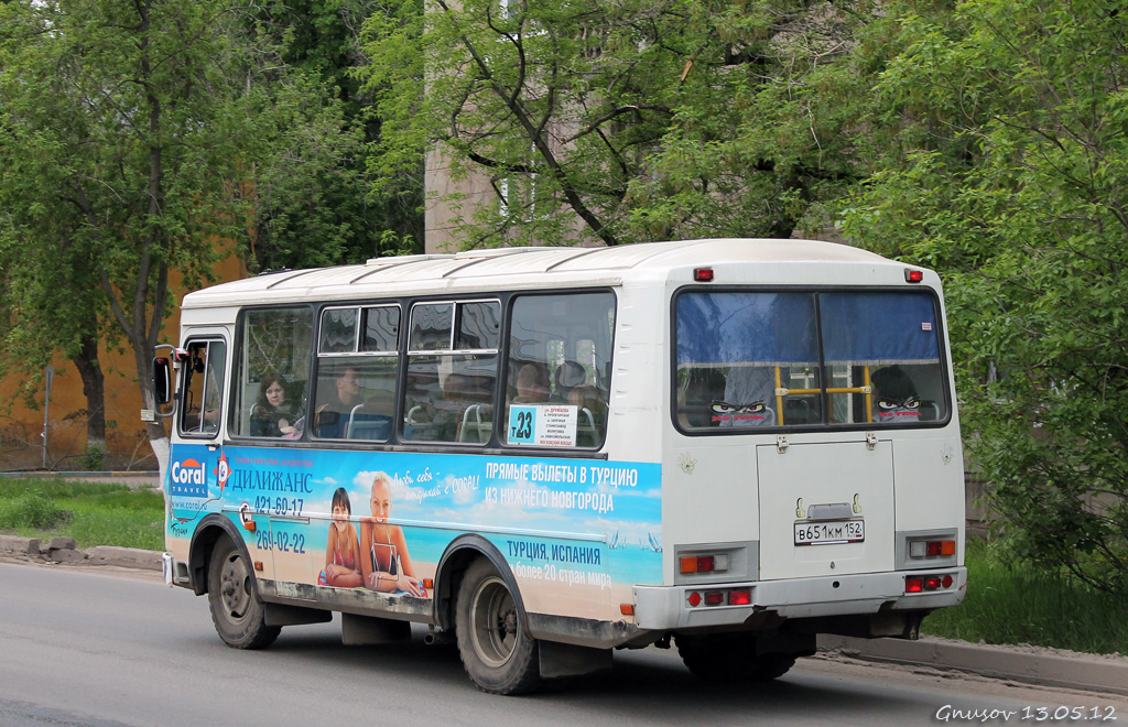 Нижегородская область, ПАЗ-32054 № В 651 КМ 152