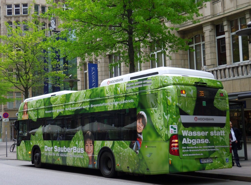 Hamburg, Mercedes-Benz O530BH Citaro FuelCell-Hybrid sz.: 1142