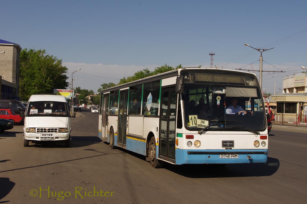 Павлодарская область, ГАЗ-322130 (XTH, X96) № S 334 LDM; Павлодарская область, Van Hool A500 № S 748 PRM