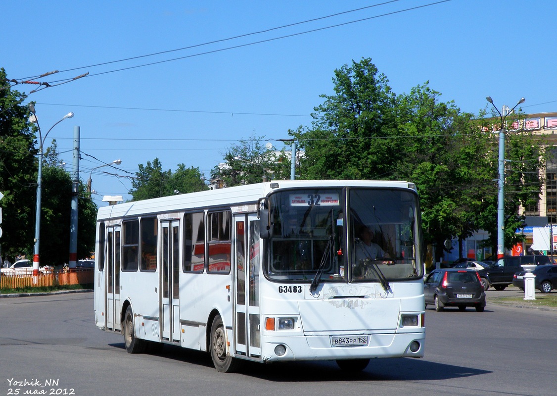 Нижегородская область, ЛиАЗ-5256.25 № 63483