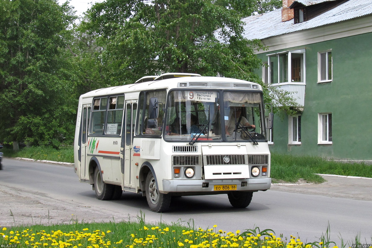 Свердловская область, ПАЗ-32054 № ЕО 806 66