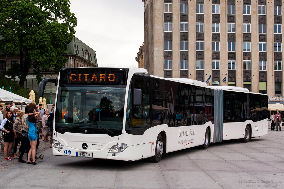 Estland, Mercedes-Benz Citaro C2 G Nr. PROOV 0303; Estland — Tallinn bus traffic at different times