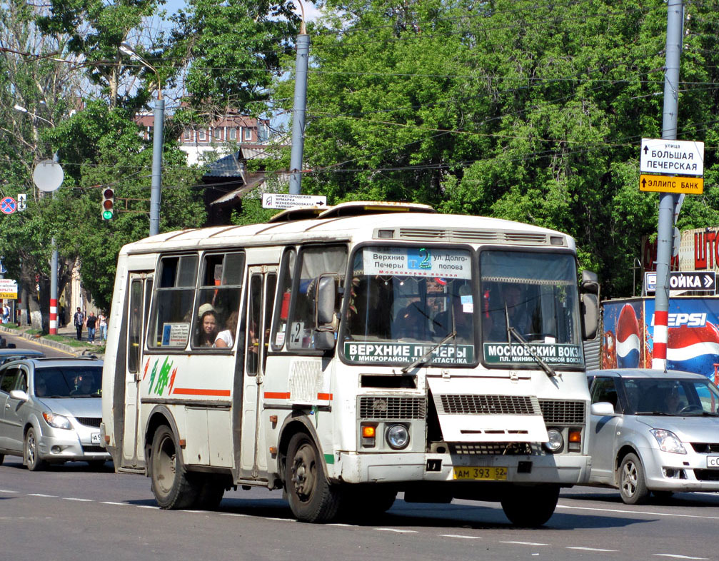 Нижегородская область, ПАЗ-32054 № АМ 393 52