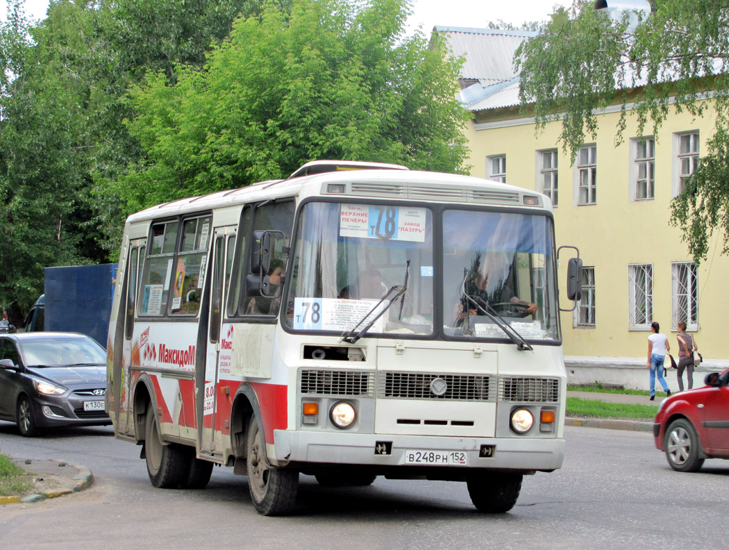 Нижегородская область, ПАЗ-32054 № В 248 РН 152