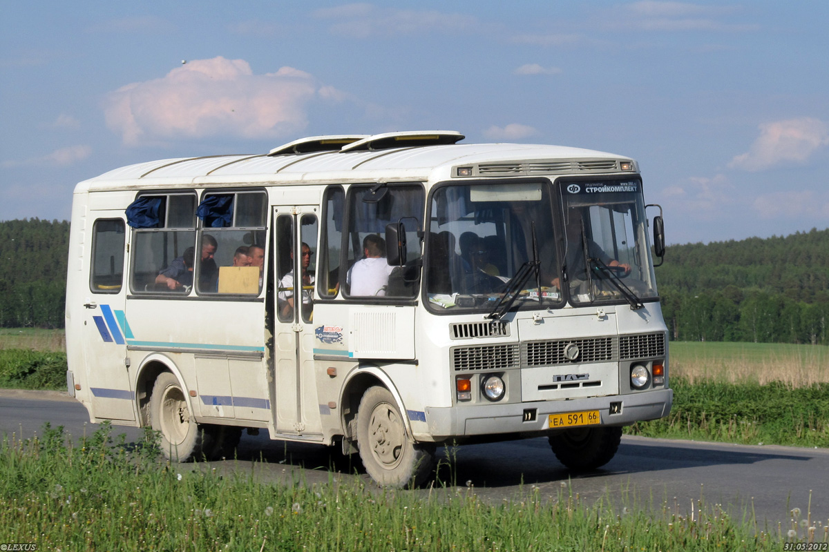 Свердловская область, ПАЗ-32053 № ЕА 591 66