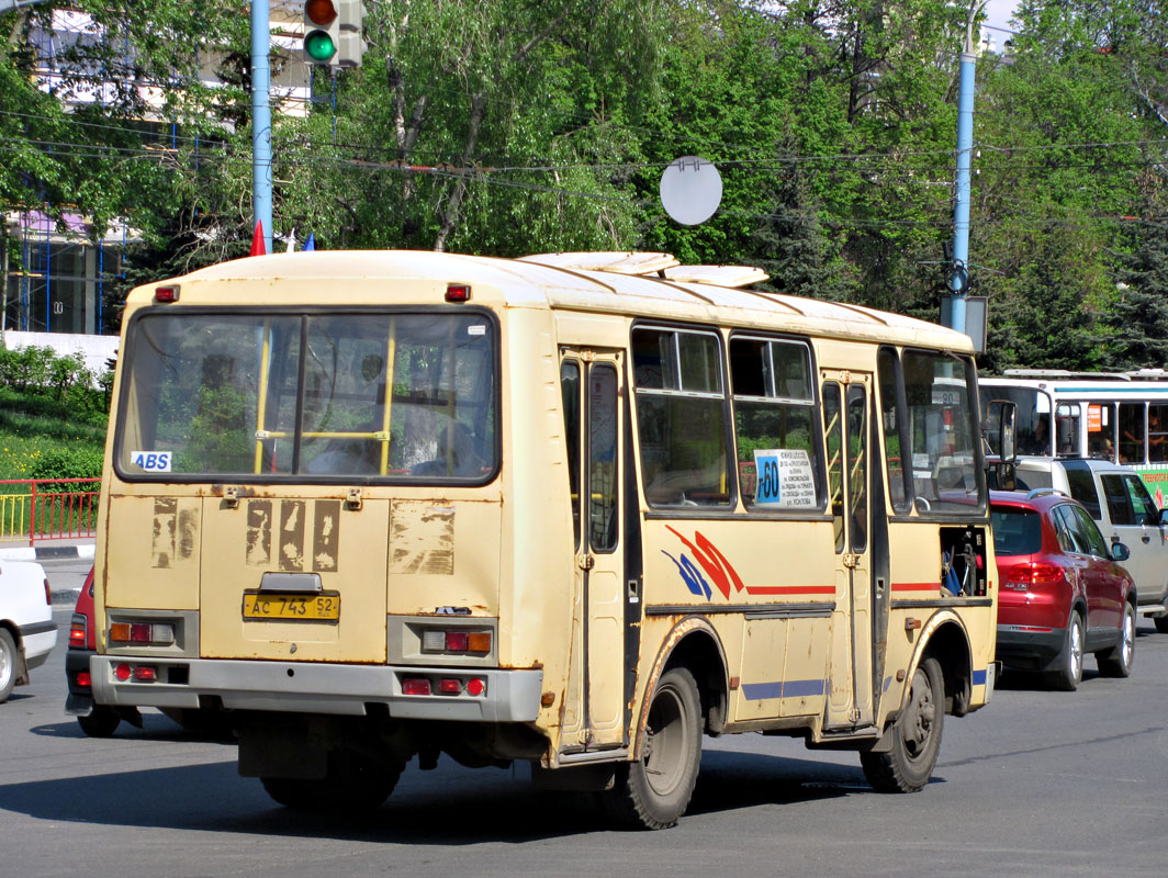 Нижегородская область, ПАЗ-32054 № АС 743 52