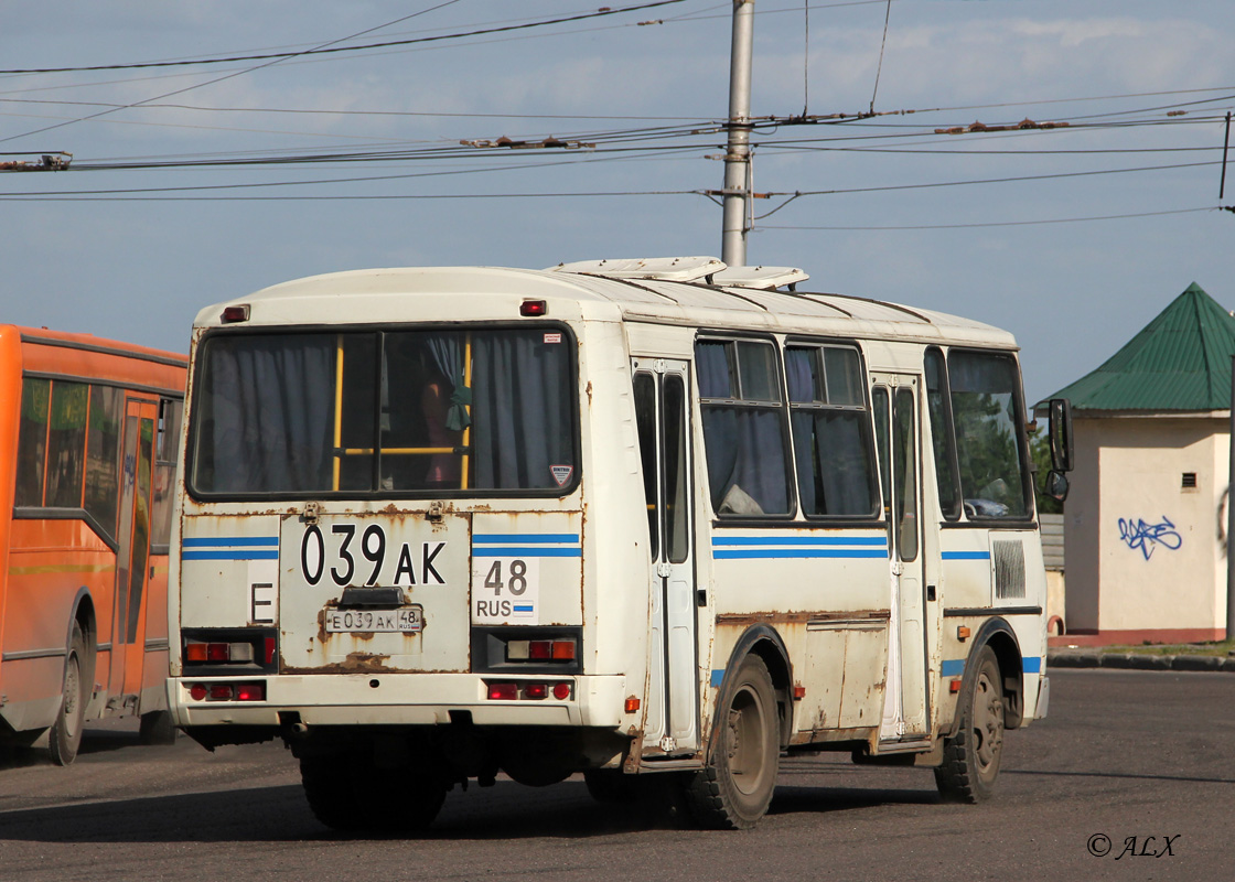 Липецкая область, ПАЗ-32054 № Е 039 АК 48