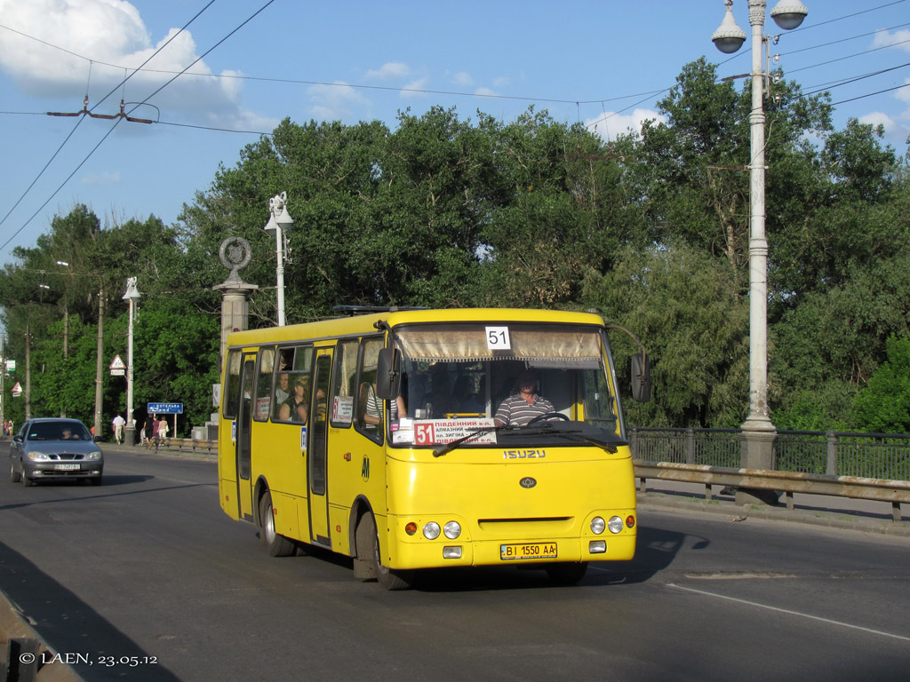 Полтавская область, Богдан А09202 (ЛуАЗ) № BI 1550 AA