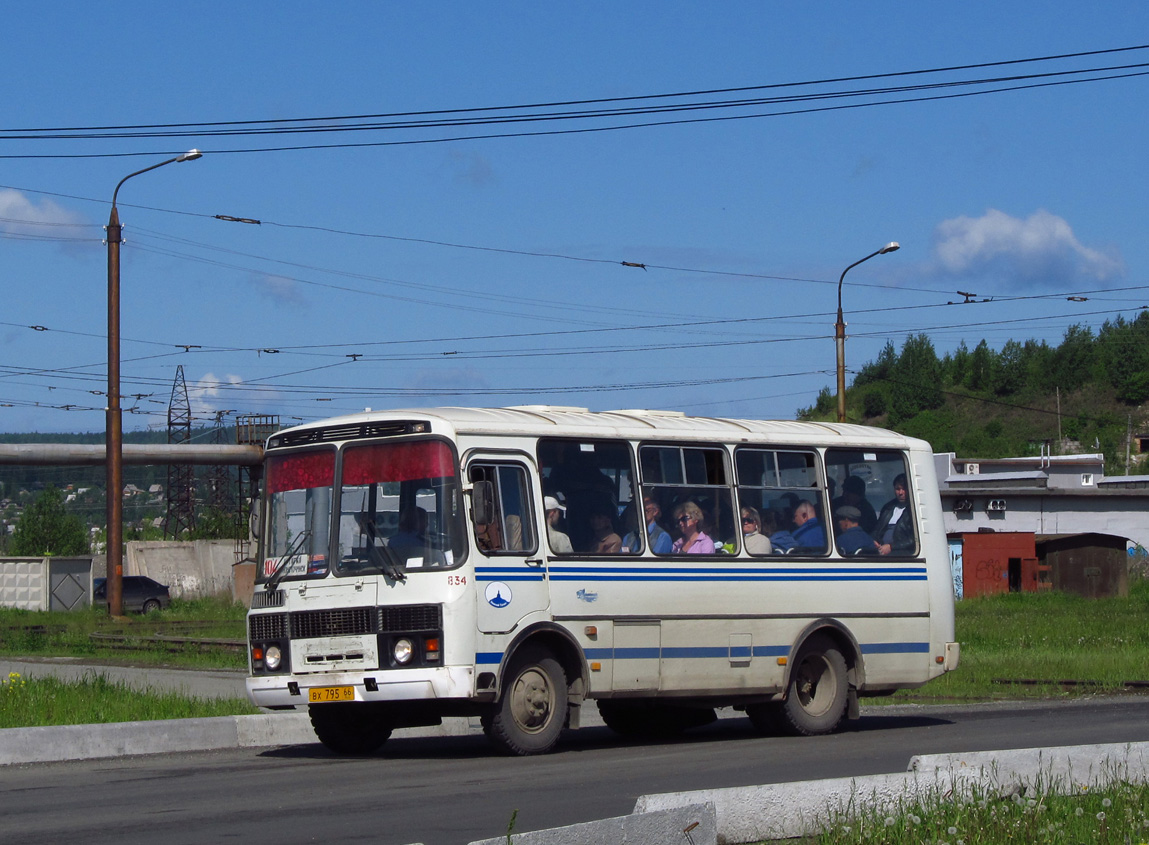 Свердловская область, ПАЗ-32053 № 834