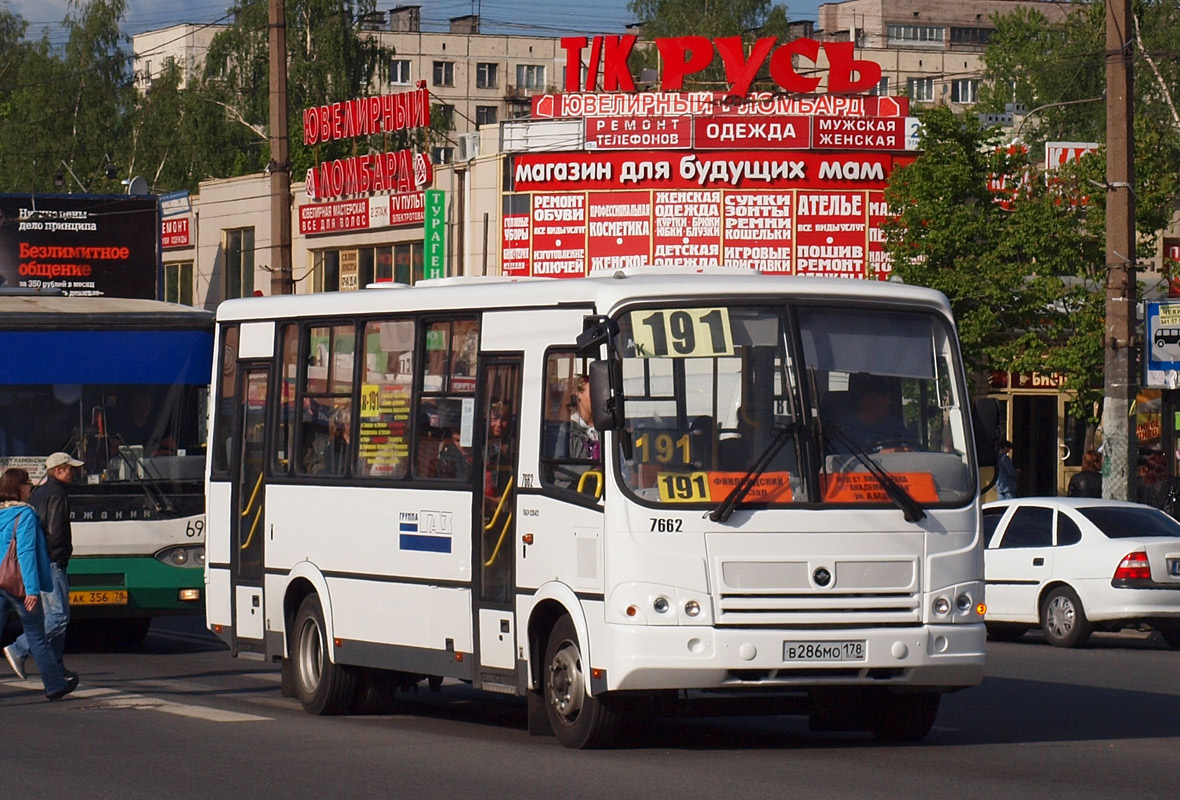 Санкт-Петербург, ПАЗ-320412-05 № 7662