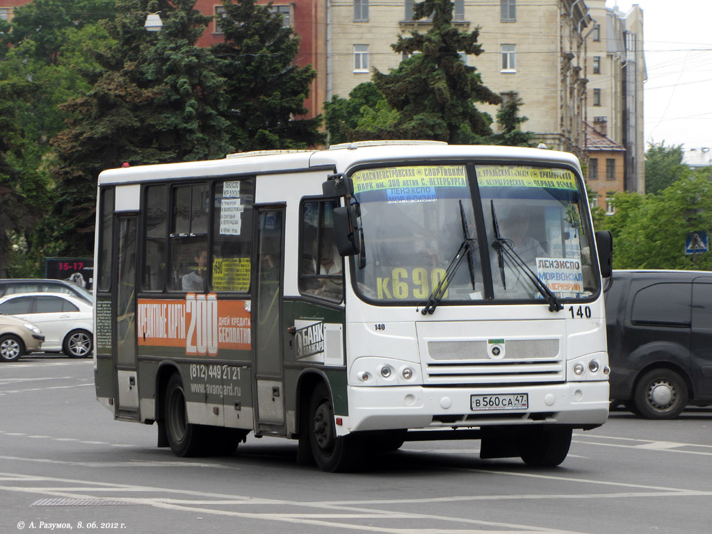 Санкт-Петербург, ПАЗ-320402-03 № 140