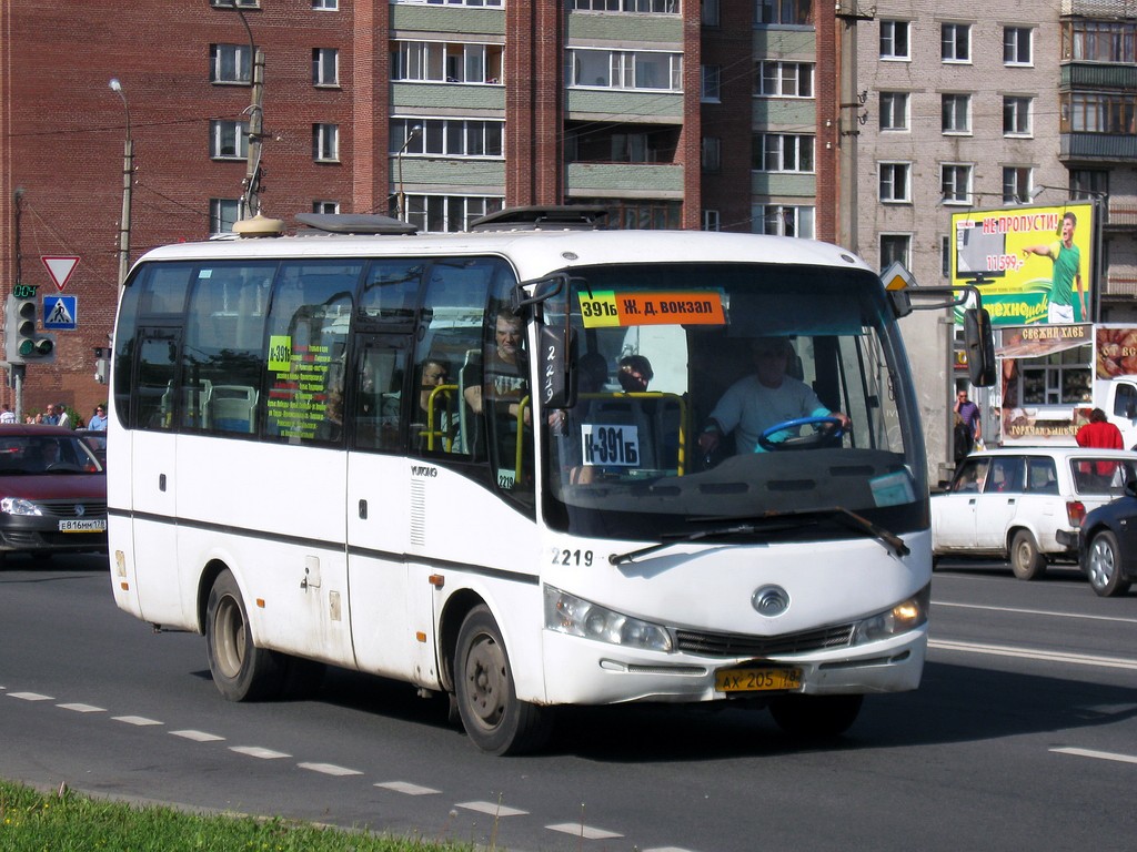 Санкт-Петербург, Yutong ZK6737D № 2219