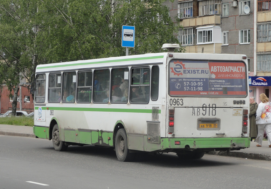 Вологодская область, ЛиАЗ-5256.35 № 0963