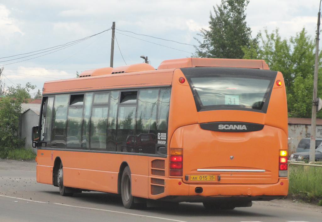 Вологодская область, Scania OmniLink I (Скания-Питер) № АК 015 35