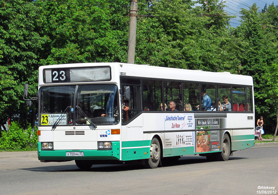 Владимирская область, Mercedes-Benz O405 № Х 700 МА 33