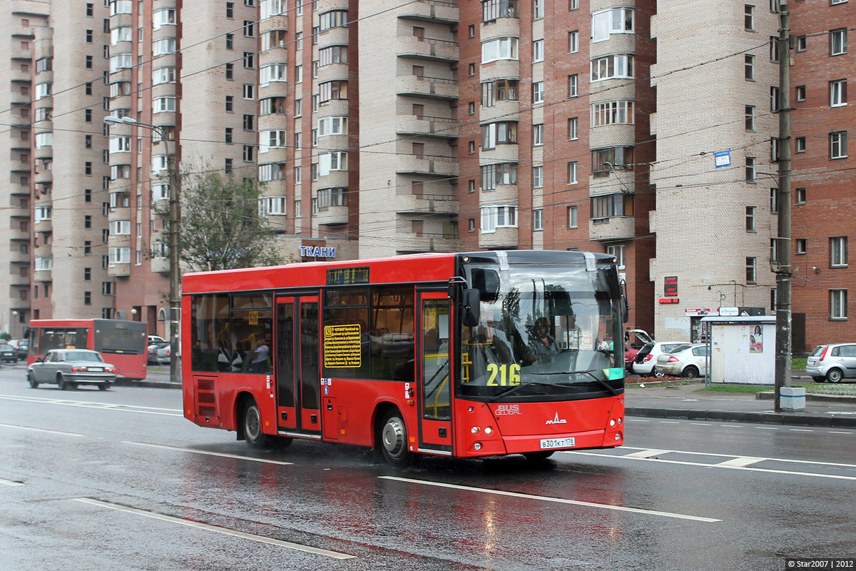 Санкт-Петербург, МАЗ-206.067 № В 301 КТ 178