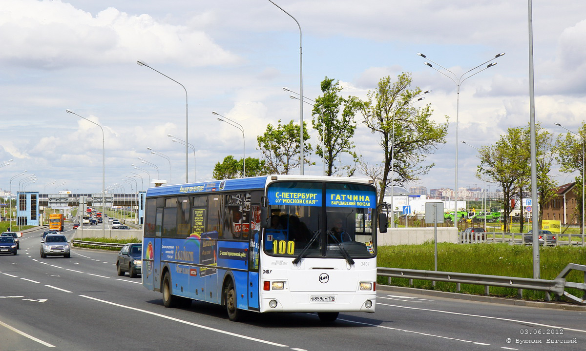 Ленинградская область, ЛиАЗ-5256.58 № 3487