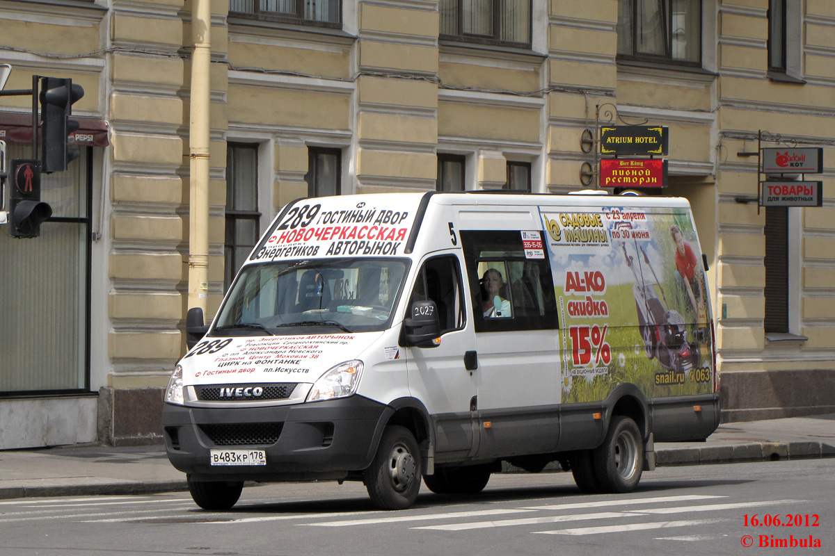 Санкт-Петербург, Нижегородец-2227UT (IVECO Daily) № В 483 КР 178