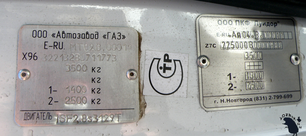 Нижегородская область, Луидор-225000 (ГАЗ-322132) № Е 829 РМ 152