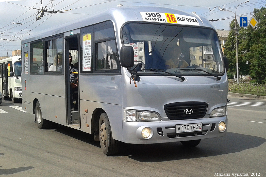 Орловская область, Hyundai County LWB C09 (ТагАЗ) № А 170 ТН 57