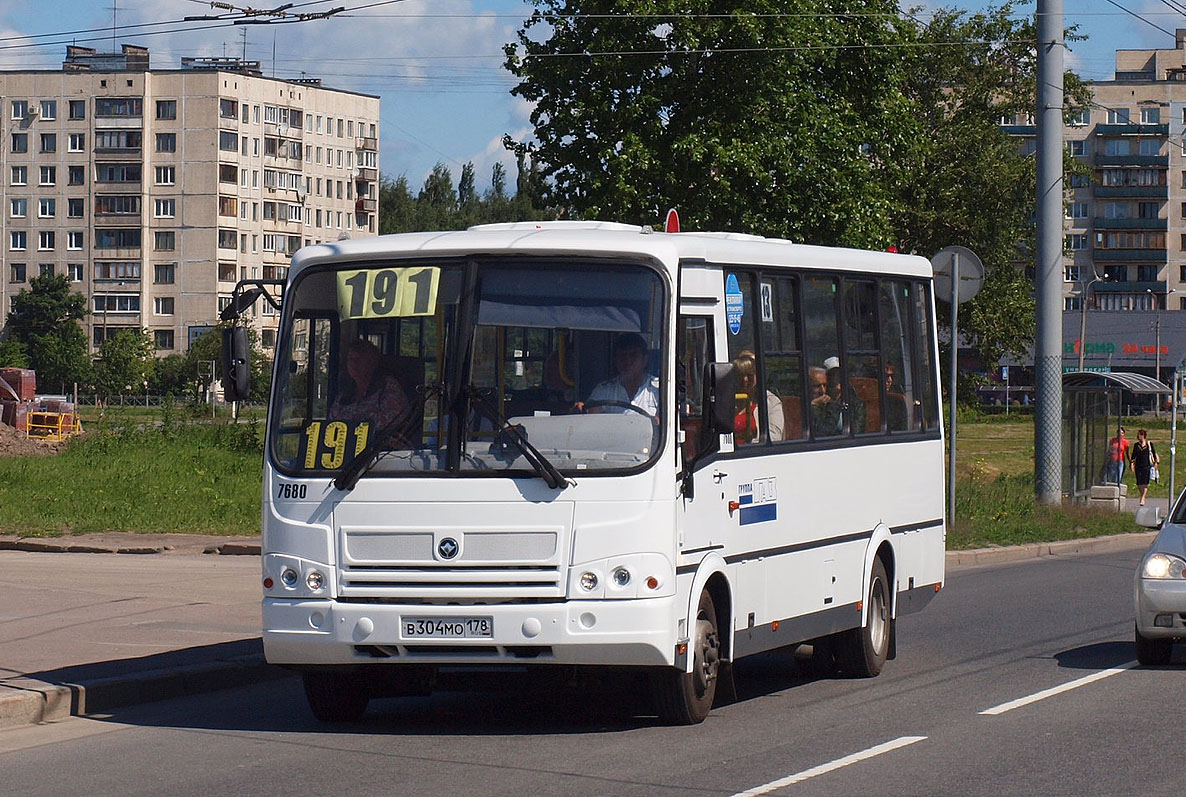 Санкт-Петербург, ПАЗ-320412-05 № 7680