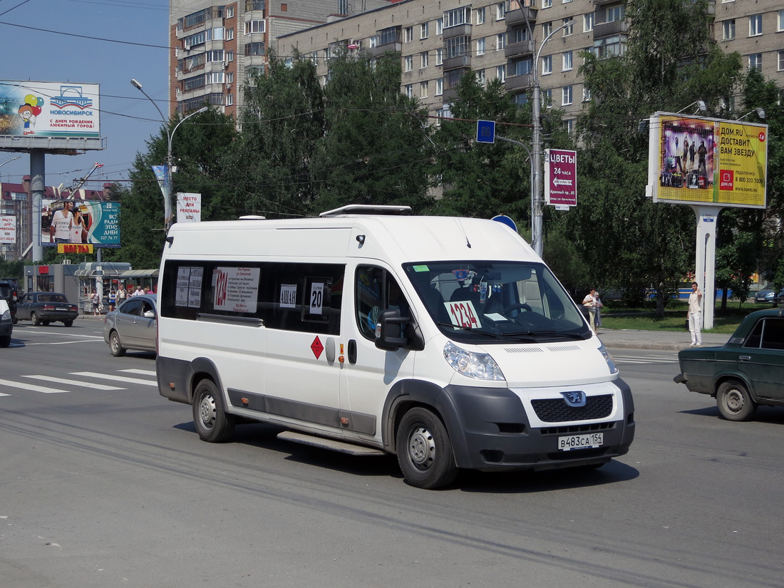 Новосибирская область, Нижегородец-2227SK (Peugeot Boxer) № В 483 СА 154