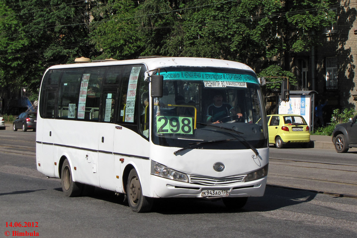 Санкт-Петербург, Yutong ZK6737D № К 943 АО 178