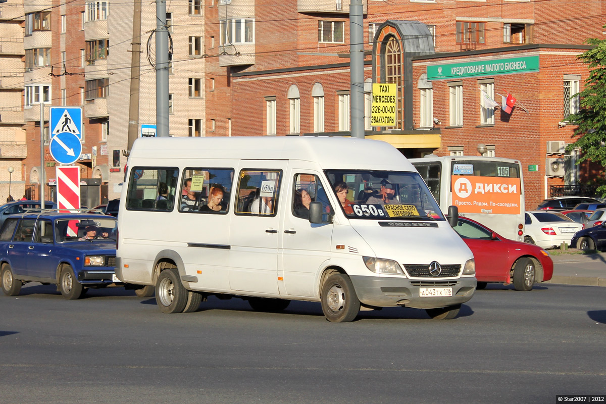 Санкт-Петербург, Mercedes-Benz Sprinter W904 408CDI № А 043 ТХ 178