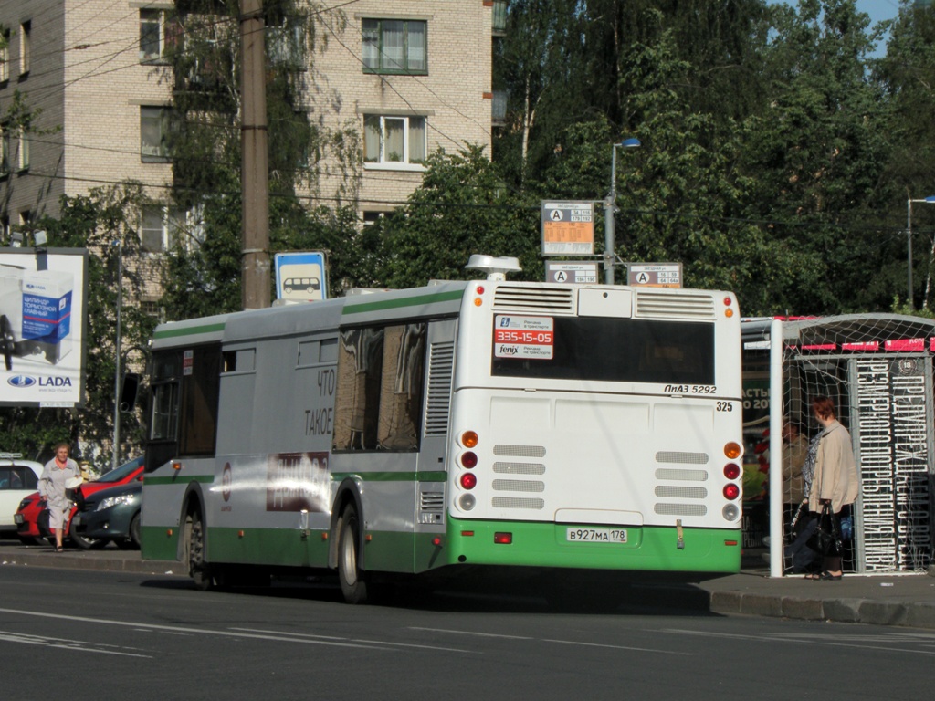 Санкт-Петербург, ЛиАЗ-5292.20 № 325