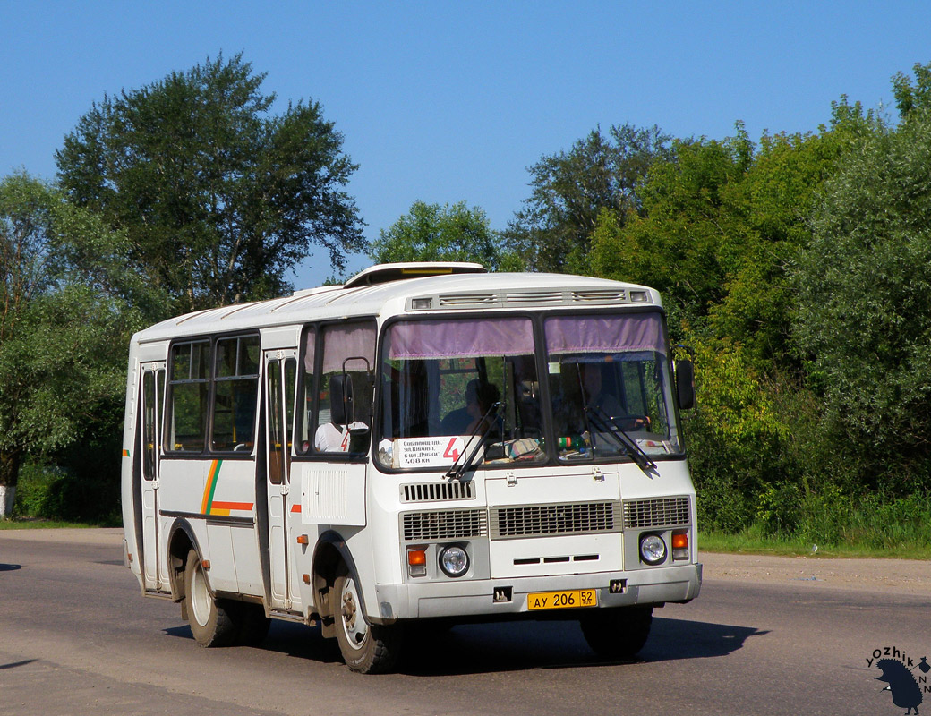 Нижегородская область, ПАЗ-32054 № АУ 206 52