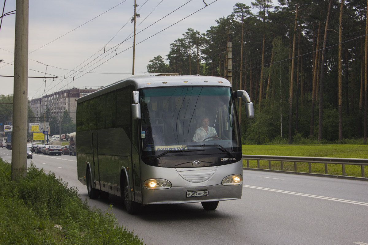 Свердловская область, Yutong ZK6118HA № Р 387 ВН 96