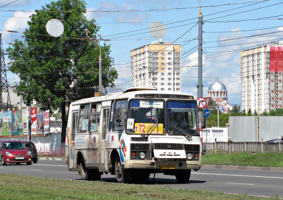 Нижегородская область, ПАЗ-32054 № АО 710 52