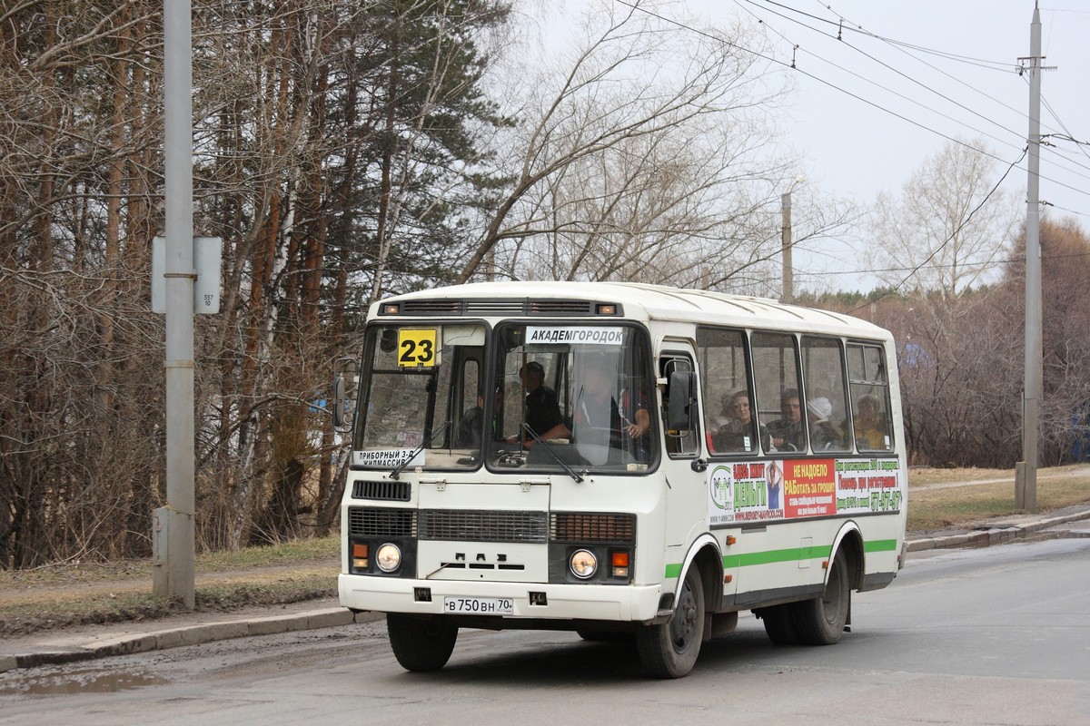 Томская область, ПАЗ-32051-110 № В 750 ВН 70