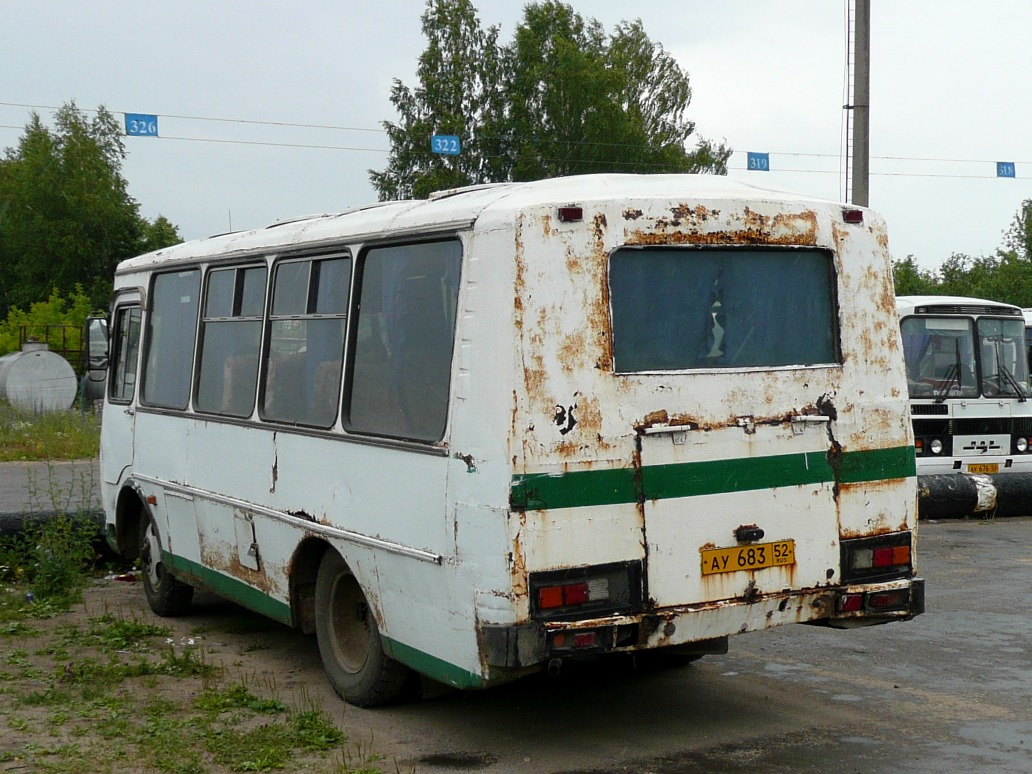 Нижегородская область, ПАЗ-3205-110 № АУ 683 52