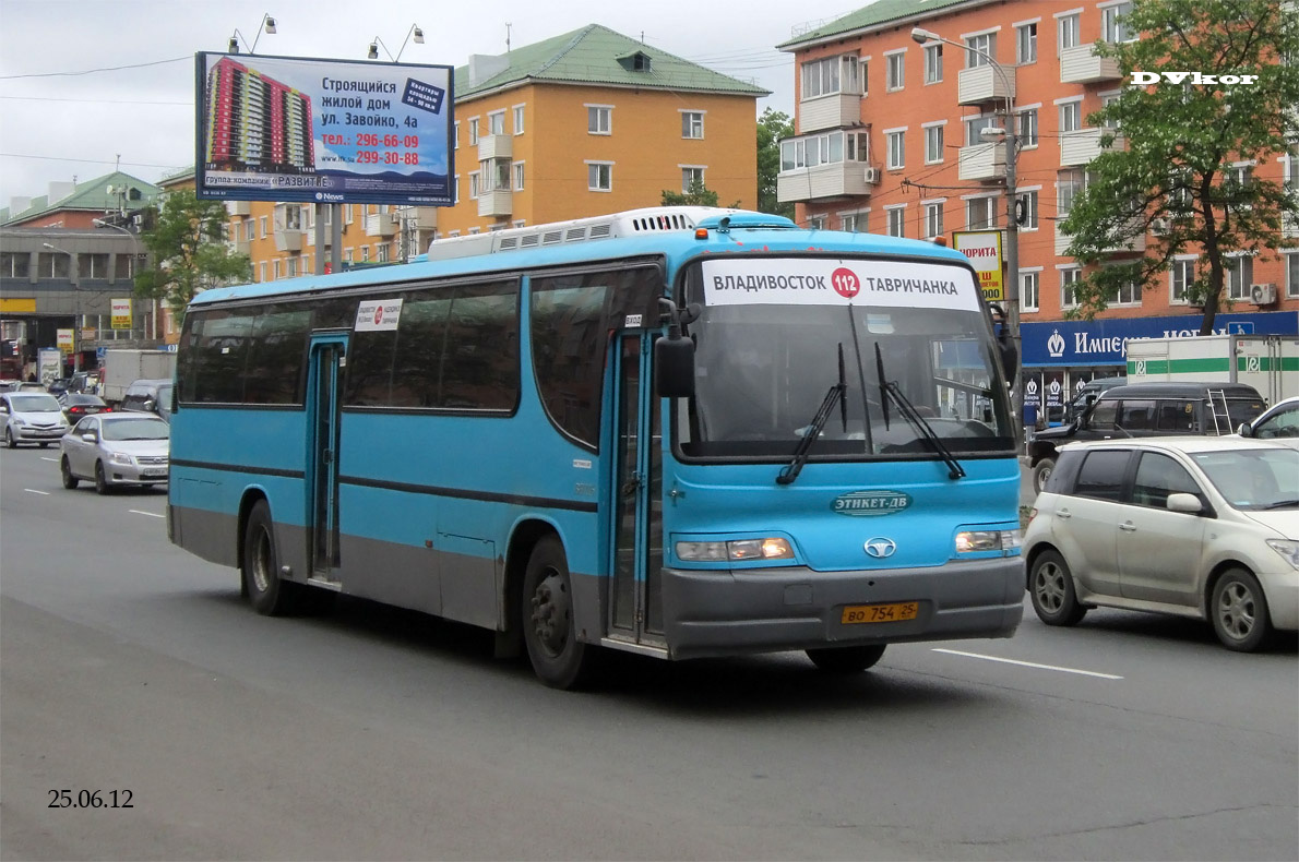 Приморский край, Daewoo BH115E Royal Economy № ВО 754 25 — Фото —  Автобусный транспорт