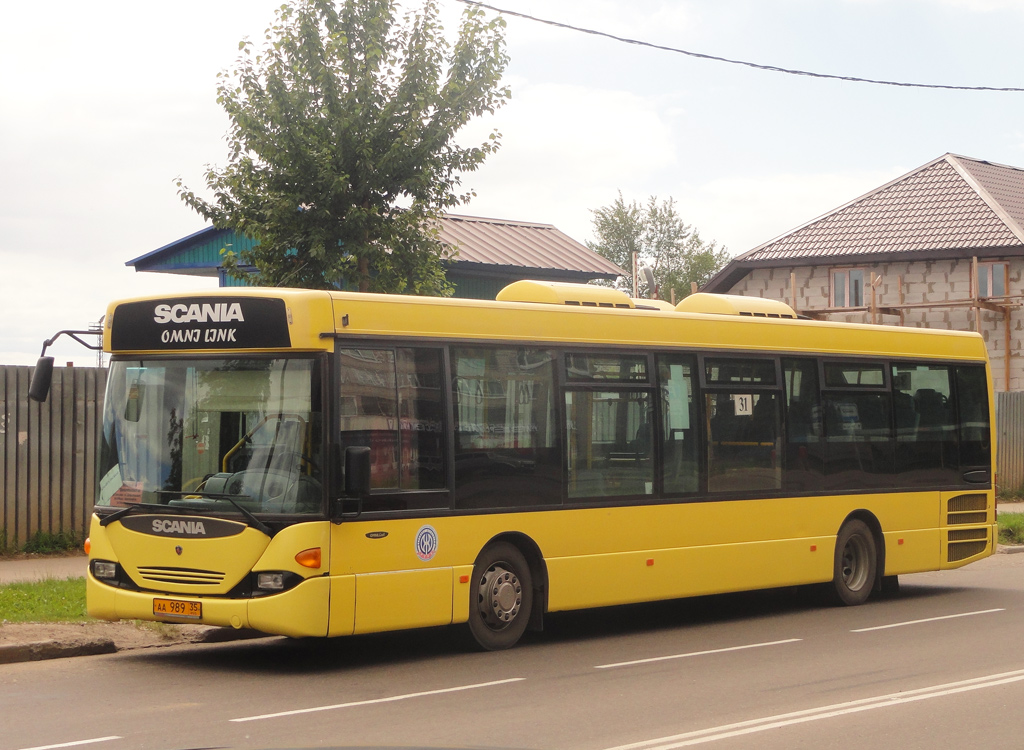 Вологодская область, Scania OmniLink I (Скания-Питер) № АА 989 35