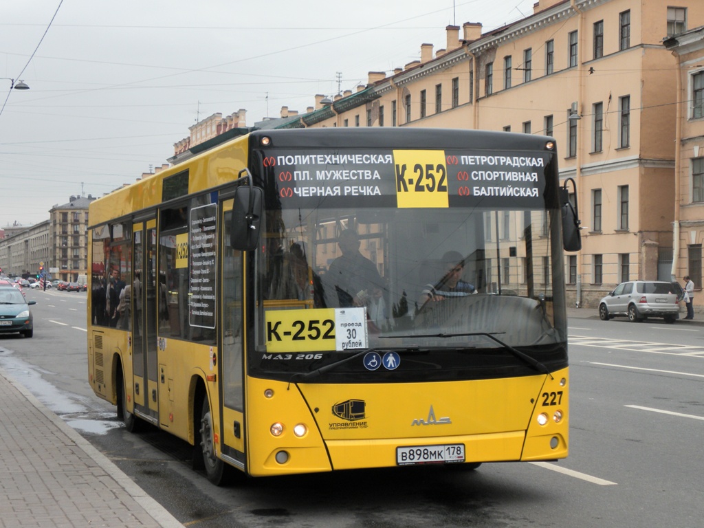 Санкт-Петербург, МАЗ-206.068 № 227