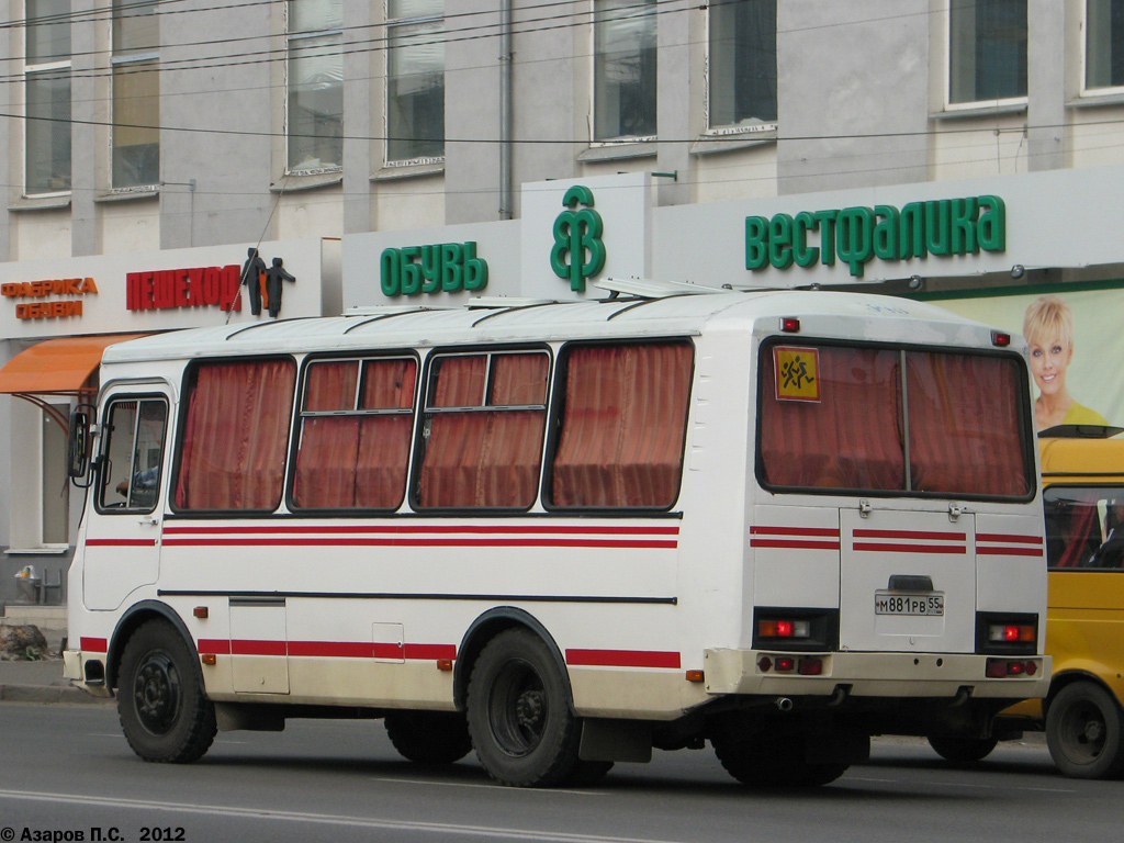 Omsk region, PAZ-32053 č. М 881 РВ 55