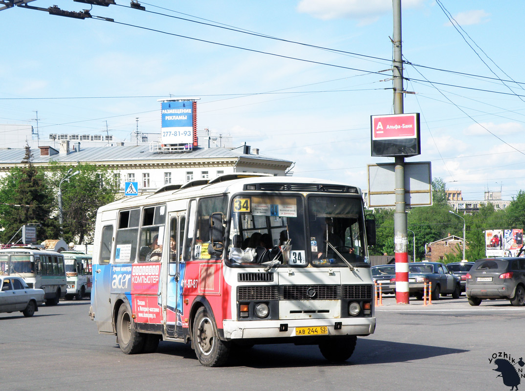 Нижегородская область, ПАЗ-32053 № АВ 244 52