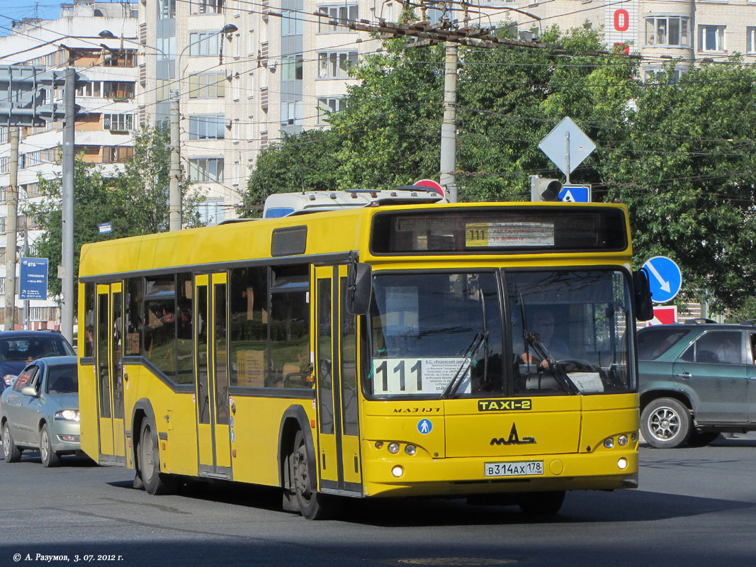 Санкт-Петербург, МАЗ-103.465 № В 314 АХ 178