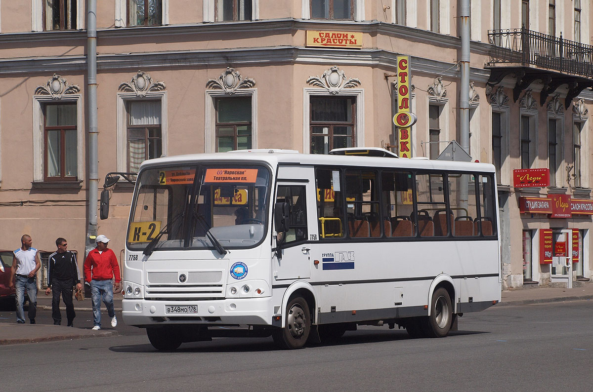 Санкт-Петербург, ПАЗ-320412-05 № 7758