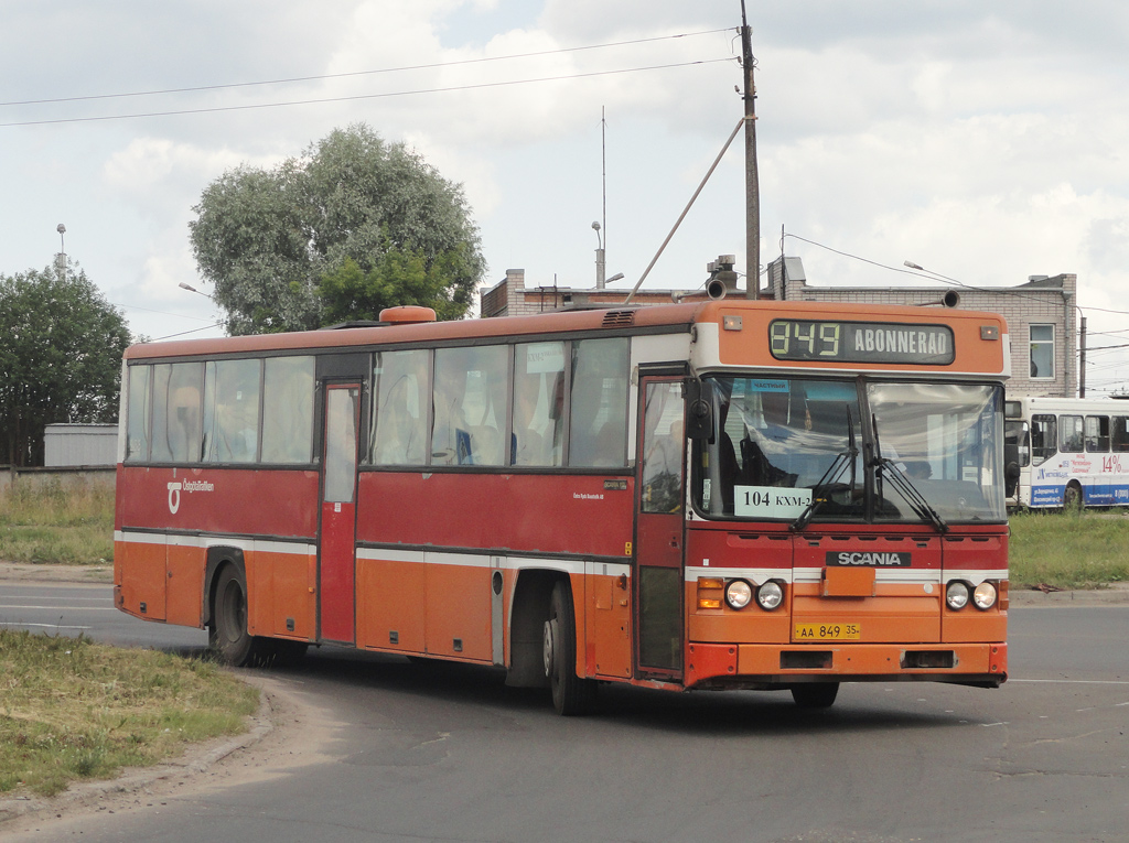 Вологодская область, Scania CK112CL № АА 849 35