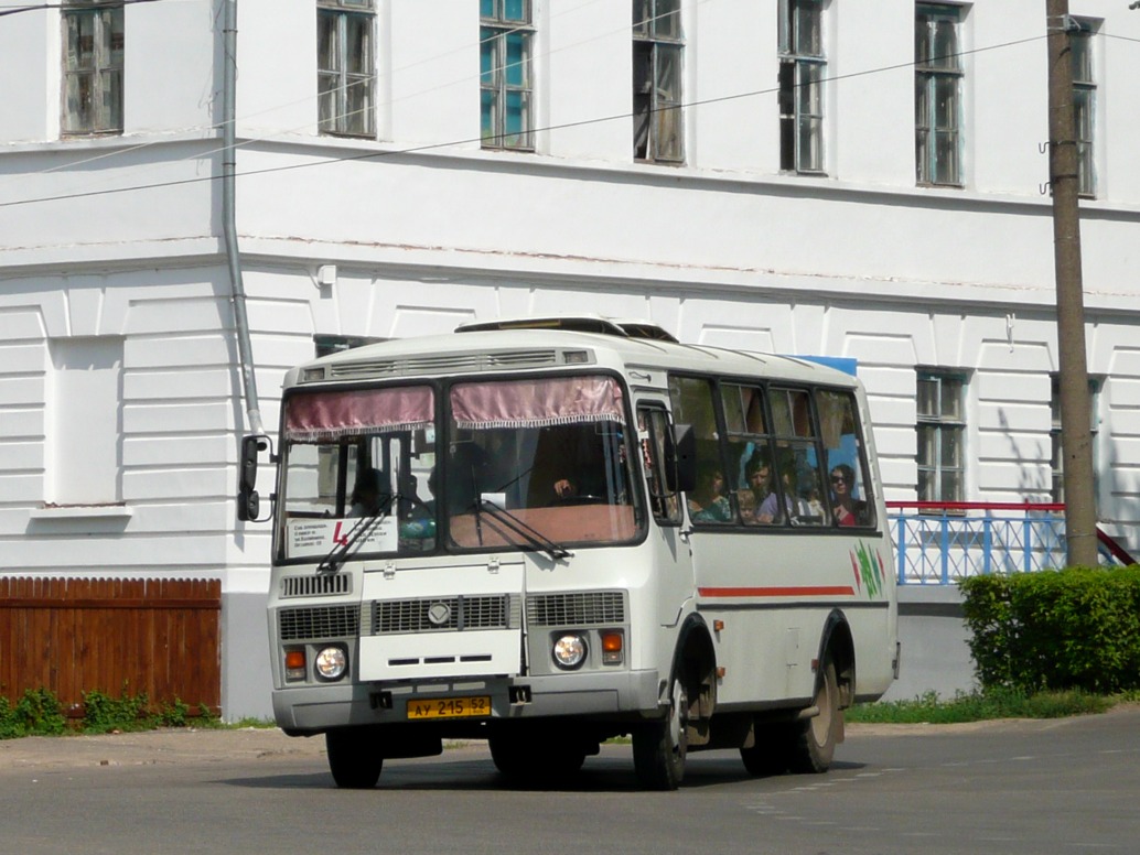 Нижегородская область, ПАЗ-32054 № АУ 215 52