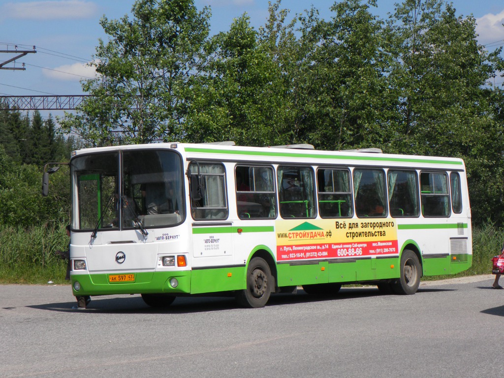 Ленинградская область, ЛиАЗ-5256.45 № АК 597 47